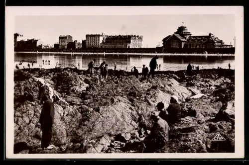 AK Saint-Malo, Vue sur le Casino et l`Hotel Franklin, Les Rochers