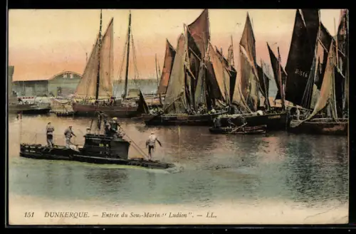 AK Dunkerque, Entrée du Sous-Marin Ludion