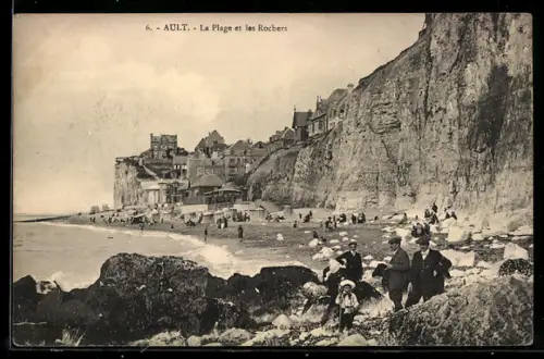 AK Ault, La Plage et les Rochers