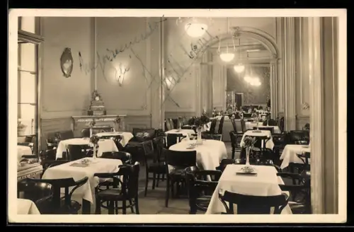 AK Frankfurt a. M., Cafe Rumpelmayer, Anlage, Innenansicht