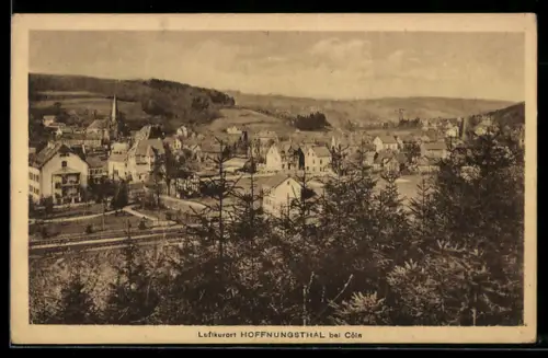 AK Hoffnungsthal bei Köln, Panorama mit Kirche
