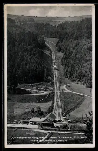 AK Oberweissbach /Thüringen, Bergbahn, Talstation Obstfelderschmiede