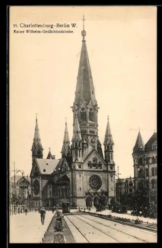 AK Berlin-Charlottenburg, Kaiser Wilhelm Gedächtniskirche
