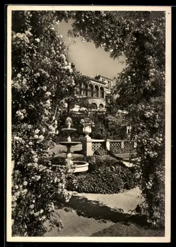 AK Stuttgart, Blick auf die Villa Berg