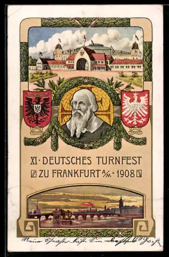 AK Frankfurt, Turnvater Jahn, XI. Deutsches Turnfest 1908