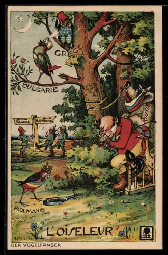 AK Der Vogelfänger 1915, deutsche Soldaten marschieren nach Bagdad