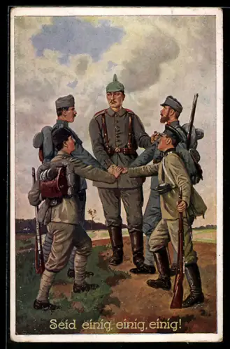 AK Türke, Deutscher, Österreicher halten zusammen, Seid einig, einig, einig!