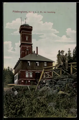 AK Annaberg / Erzg., Pöhlbergturm