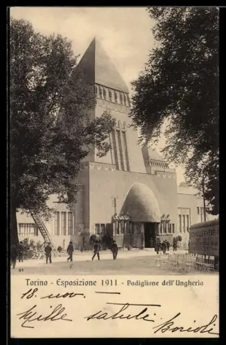 AK Torino, Esposizione Internazionale 1911, Padiglione dell`Ungheria