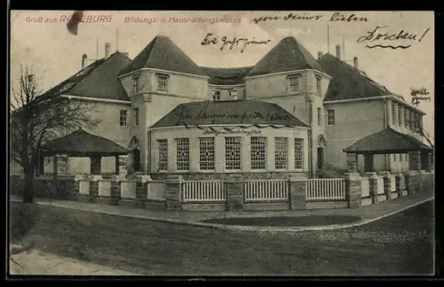 AK Radeburg, Blick zur Bildungs- und Haushaltungsschule