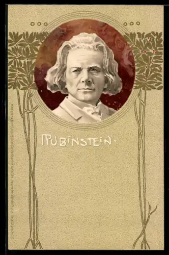 AK Portrait von Anton Rubinstein, Komponist