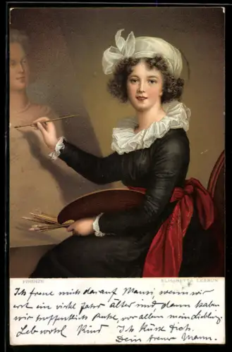 AK Selbstbildnis Elisabeth Louise Vigee Lebrun
