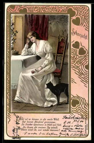 AK Sehnsucht, Ehefrau mit Herzschmerz
