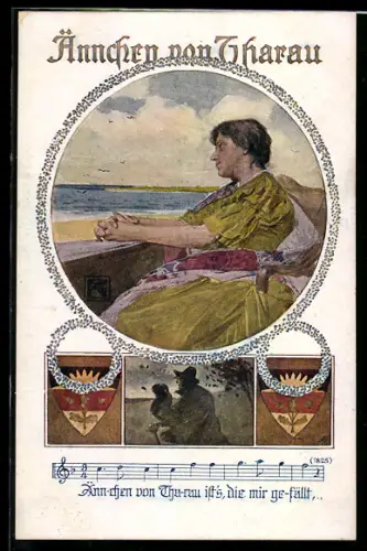Künstler-AK Karl Friedrich Gsur: Deutscher Schulverein Nr.1064: Ännchen von Tharau