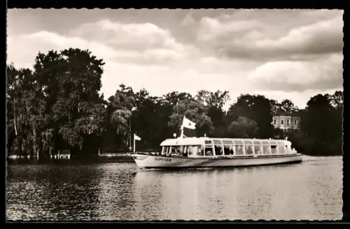 AK Havelbus Jupiter der Stern und Kreisschiffahrt auf dem kleinen Wannsee