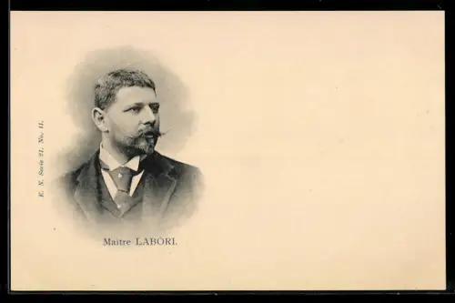 AK Portrait von Maître Labori, Dreyfus-Affäre