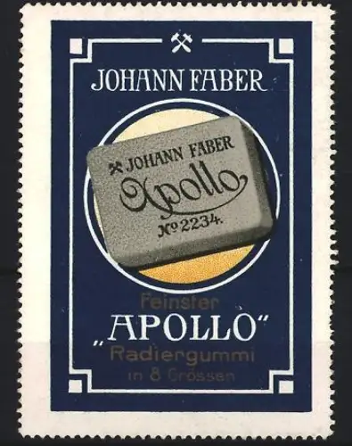 Reklamemarke Johann Faber, Apollo-Radiergummi