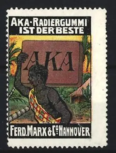 Reklamemarke Hannover, Ferd. Marx & Co., AKA-Radiergummi