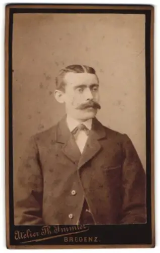 Fotografie Th. Immler, Bregenz, Porträt eines Herren
