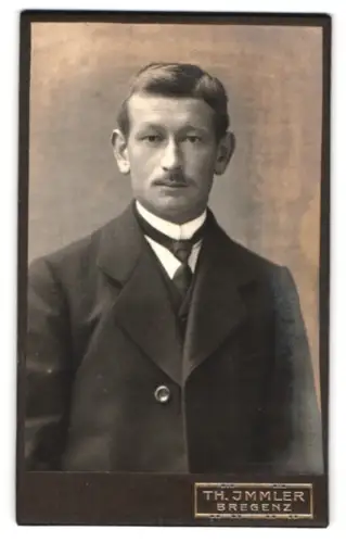 Fotografie Th. Immler, Bregenz, Portrait eines Herrn