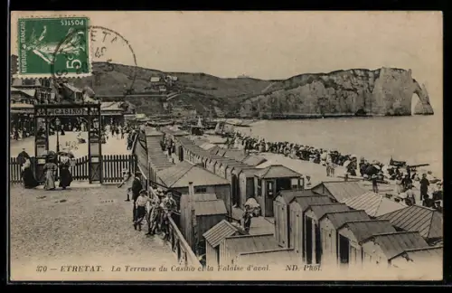 AK Etretat, La Terrasse du Casino et la Falaise d`aval