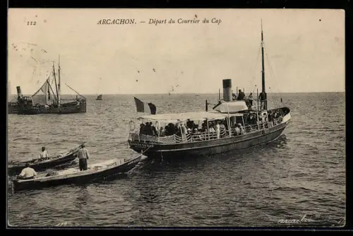AK Arcachon, Départ du Courrier du Cap