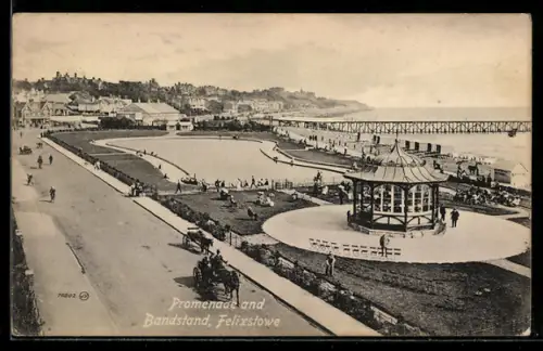 AK Felixstowe, Promenade and Bandstand, Felixstowe