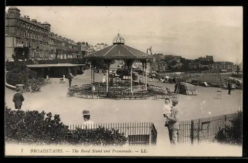 AK Broadstairs, The Band Stand and Promenade