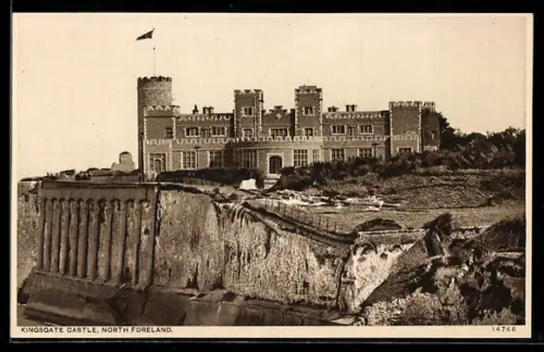 AK Kingsgate Castle, North Foreland, Schloss am Kliff