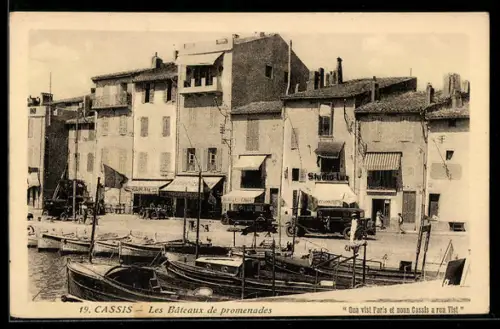 AK Cassis, Les Bateaux de promenades