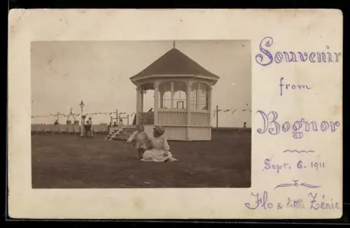 AK Bognor, Musikpavillon an der Promenade