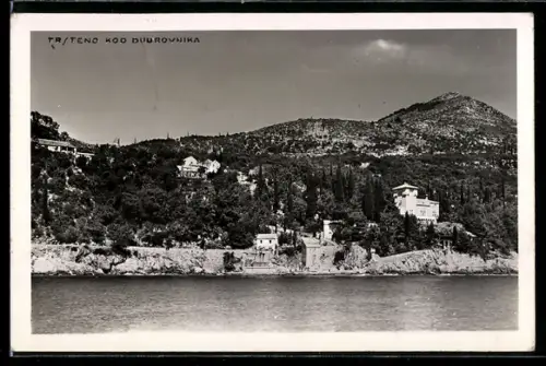 AK Trsteno kod Dubrovnika, Küstenpartie mit Villen