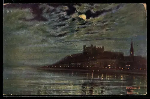 AK Bratislava, Burg im Mondlicht