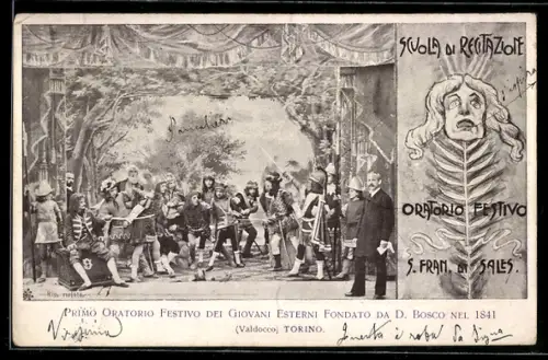 AK Torino, Primo Oratorio Festivo dei Giovani Esterni Fondato da D. Bosco nel 1841