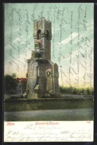 AK Köln-Marienburg, Bismarck-Turm