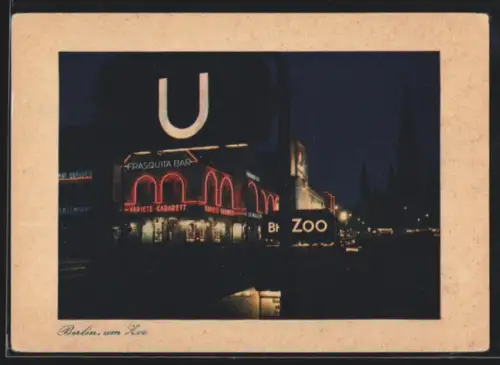 AK Berlin-Charlottenburg, U-Bahnhof am Zoo, Frasquita Bar