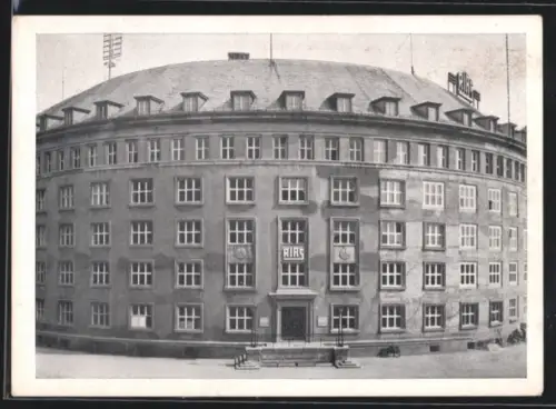 AK Berlin-Schöneberg, RIAS-Gebäude, Deutsche Industrie-Ausstellung 1951