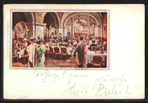 AK Berlin, Aus den Weinstuben Kempinski