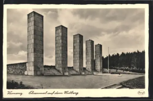 AK Kamenz, Ehrenmal auf dem Hutberg