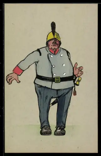 AK Wien, Polizist mit Säbel und Helm