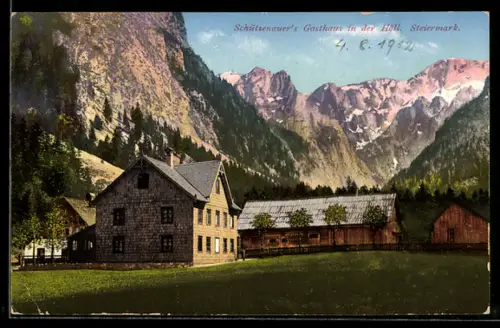 AK Weichselboden, Höll, Schützenauer's Gasthaus