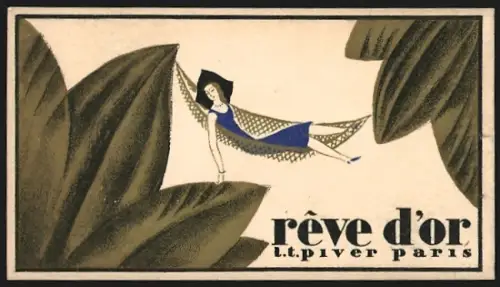 Kalender 1929, Paris, Parfumée avec Rêve d`Or, L. T. Piver
