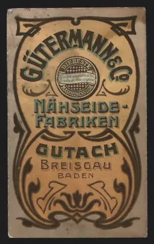 Kalender 1904, Breisgau, Gütermann & Co., Nähseide-Fabriken, Heiligenkalender Mai-August