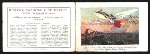 Kalender 1919, Paris, Banque Nationale de Crédit, 20 Rue le Peletier