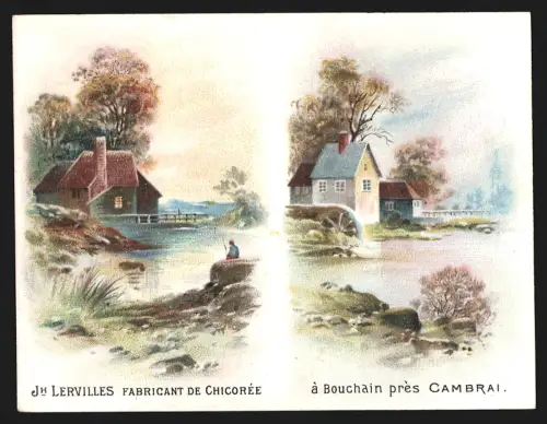 Kalender 1891, Bouchain près Cambrai, Jh. Lervilles, Fabricant de Chicorée