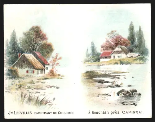 Kalender 1891, Bouchain près Cambrai, Jh. Lervilles, Fabricant de Chicorée
