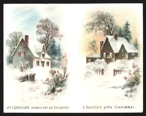 Kalender 1891, Bouchain près Cambrai, Jh. Lervilles, Fabricant de Chicorée
