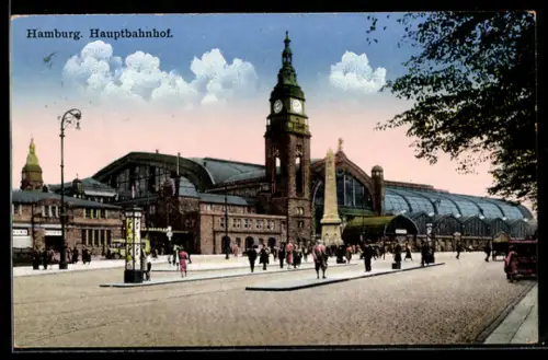 AK Hamburg-St.Georg, Hauptbahnhof, Panorama