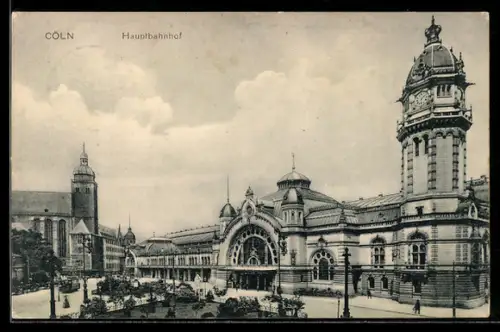 AK Köln, Hauptbahnhof, Strassenbahn