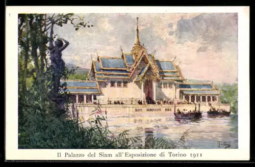 AK Torino, Esposizione Internationale 1911. Il Palazzo del Siam - Ausstellung